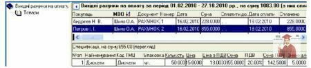 Б1268, Рис. 7.60 - Реєстрація сплати вихідних рахунків