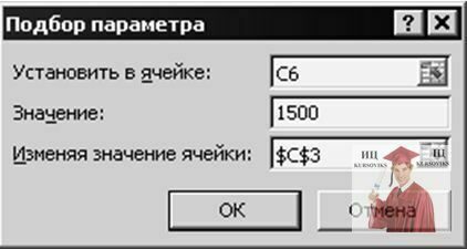 Б783, Рис. 2. Діалогове вікно “Подбор параметра”